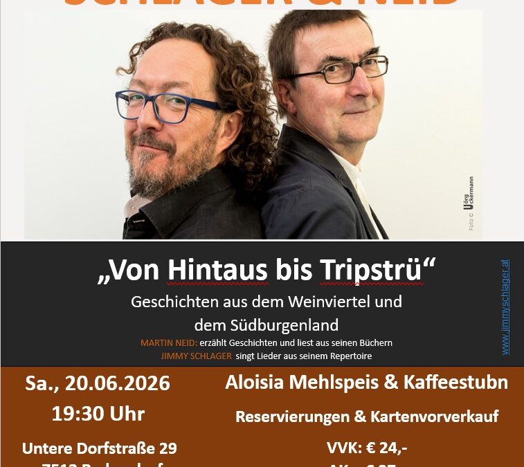 „Kleinkunst in der Kaffeestubn“ am 20.06.2026